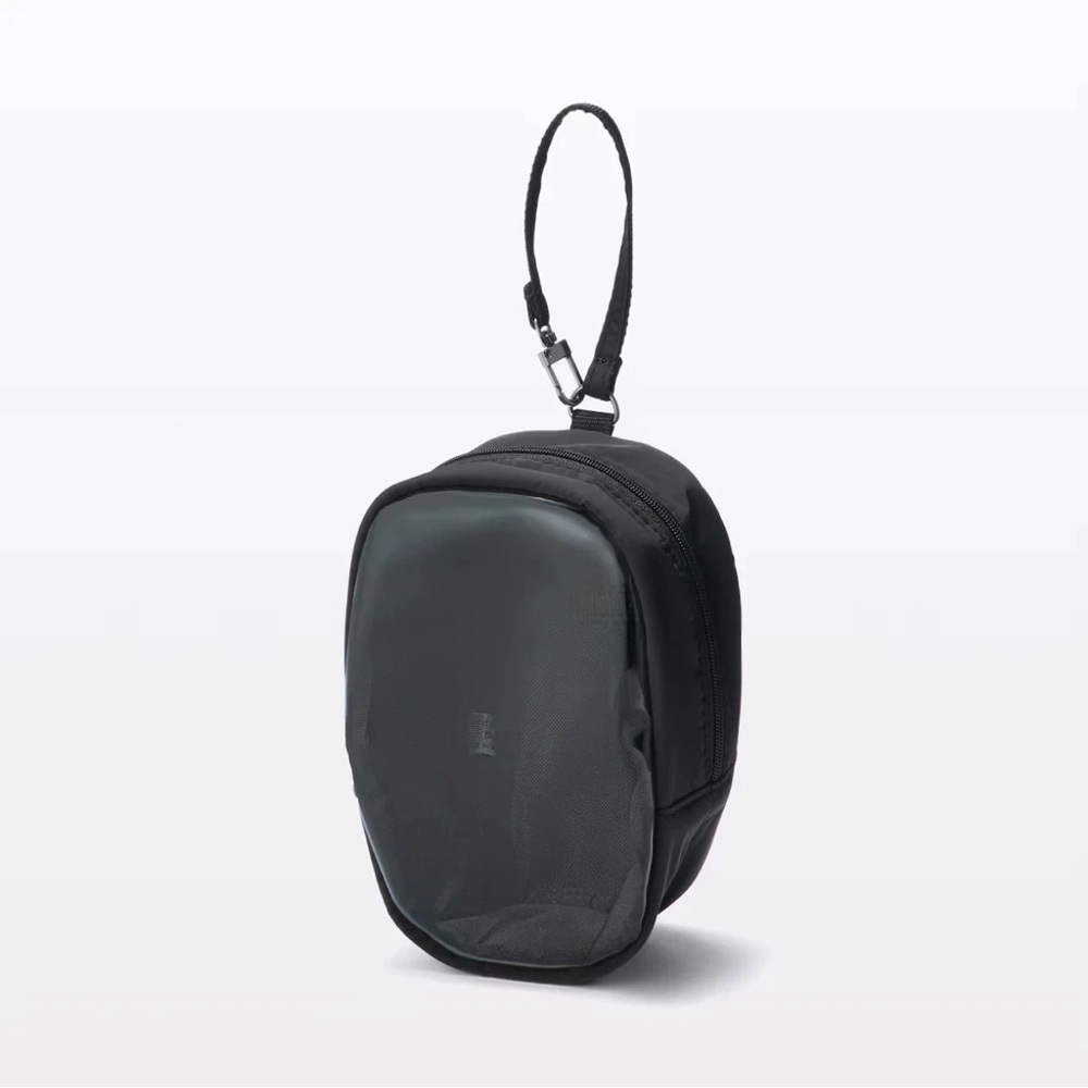 MUJI Hangable Collection Pouch Travel Bag Case 11x16x7cm Black NDG13A3A New